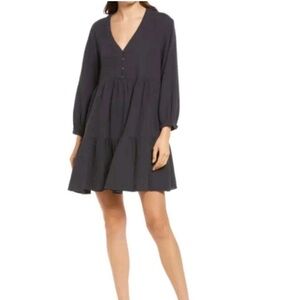 Madewell lightspun gauze mini dress